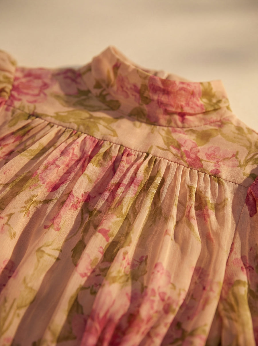 Azura – Watercolour Floral Chiffon Dress