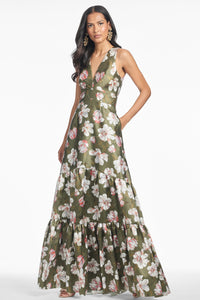RORI GOWN - MOSS MAGNOLIA