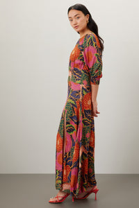 Puff Sleeve Maxi Dress