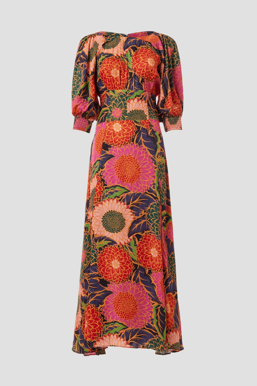 Puff Sleeve Maxi Dress