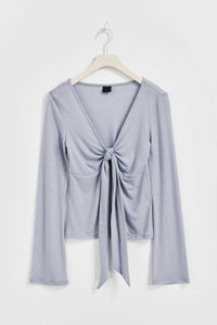 JESSALYN KNOT TIE TOP