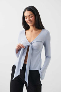 JESSALYN KNOT TIE TOP