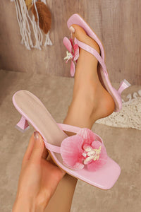 Luciana Floral Heeled Sandals