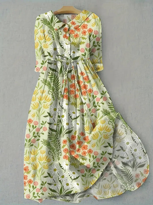 Nerys - Floral Dress for Women with Effortless Elegance & All-Day Comfort