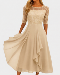 Riva - Elegant Lace Midi Dress