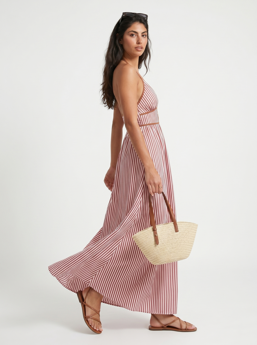 Kayleigh – Flowing Halterneck Summer Dress