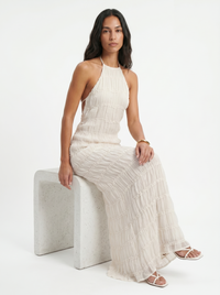 Nicole – Tiered Halterneck Maxi Dress