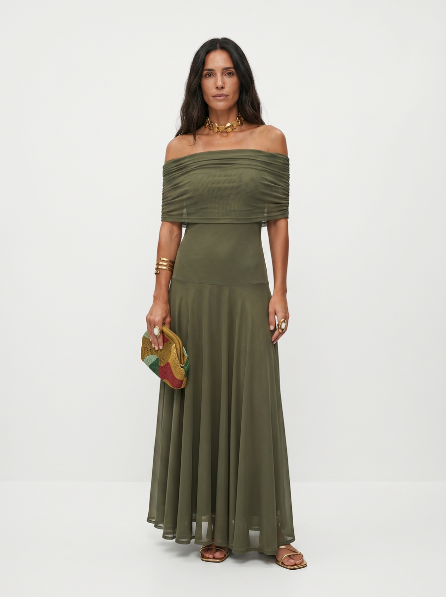 Myla - Elegant Off-Shoulder Maxi Dress