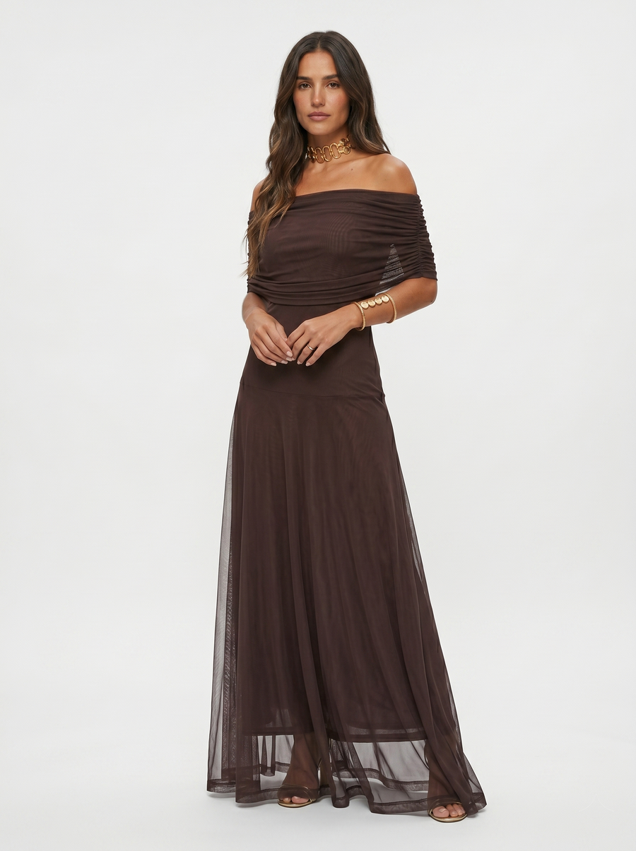 Myla - Elegant Off-Shoulder Maxi Dress