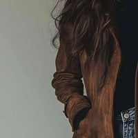 Maude - Long Vegan Suede Jacket
