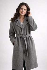 Hayley - Elegant Belted Long Coat