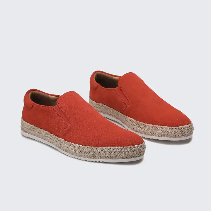 Richard | Suede City Shoes. Orange