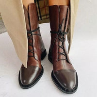 Lisa | Stylish Comfortable Leather Boots Brown