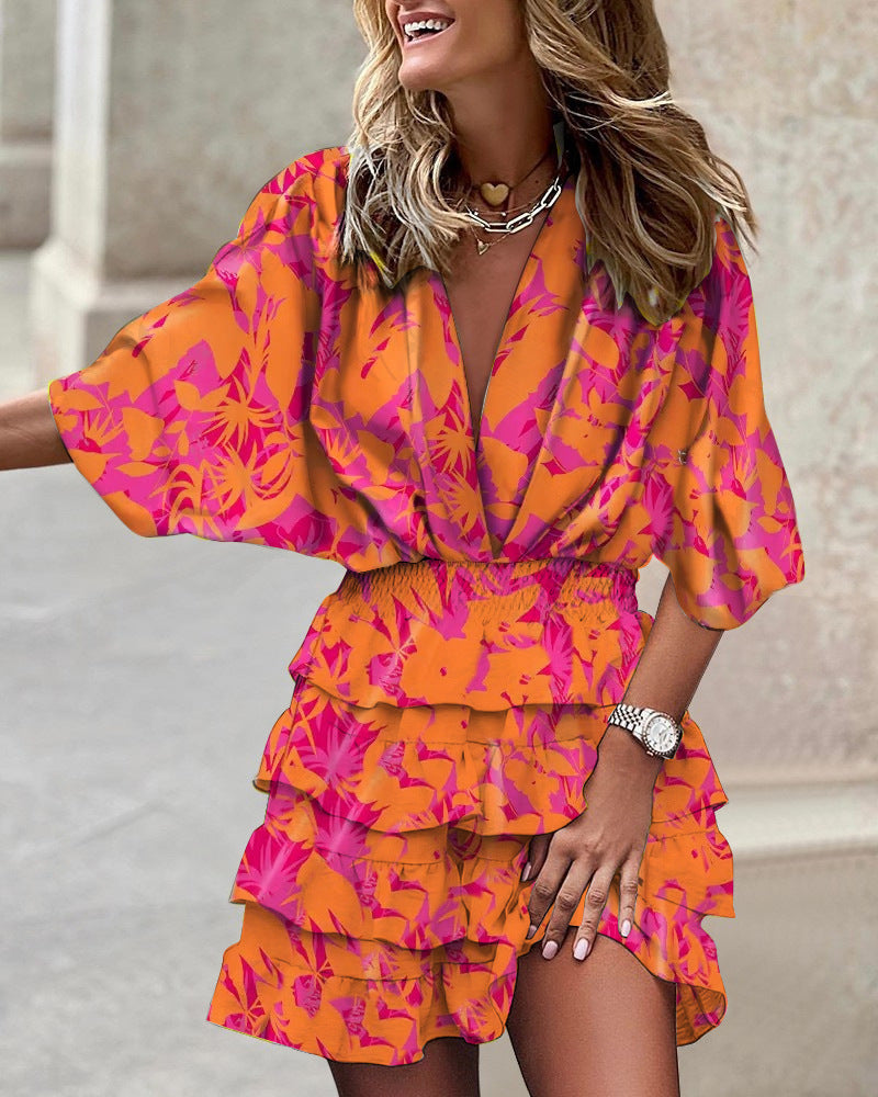 Margaret - Floral Midi Dress