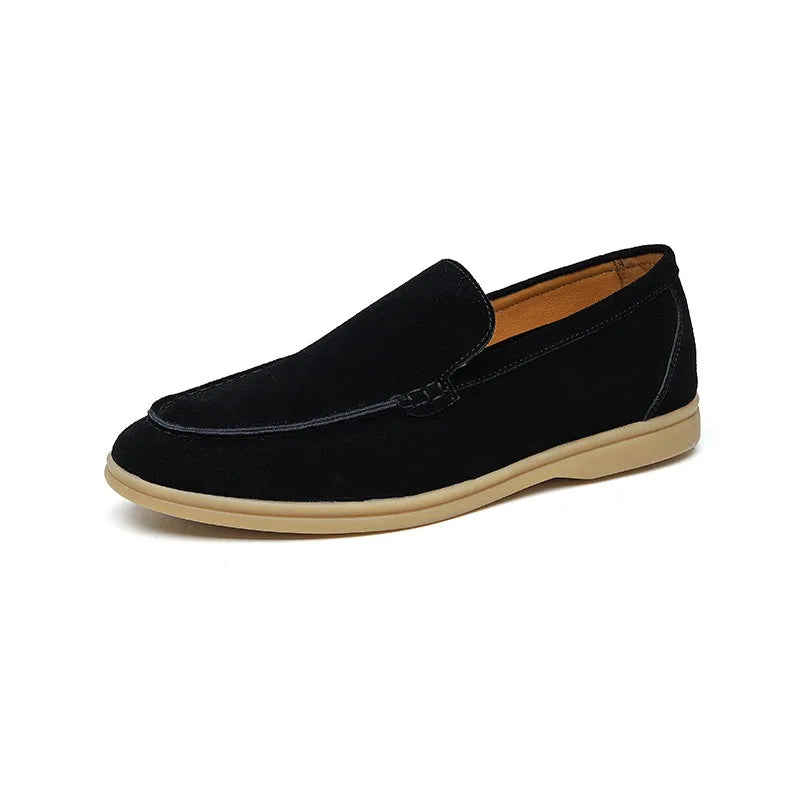 Anthony | Suede Moccasins Black