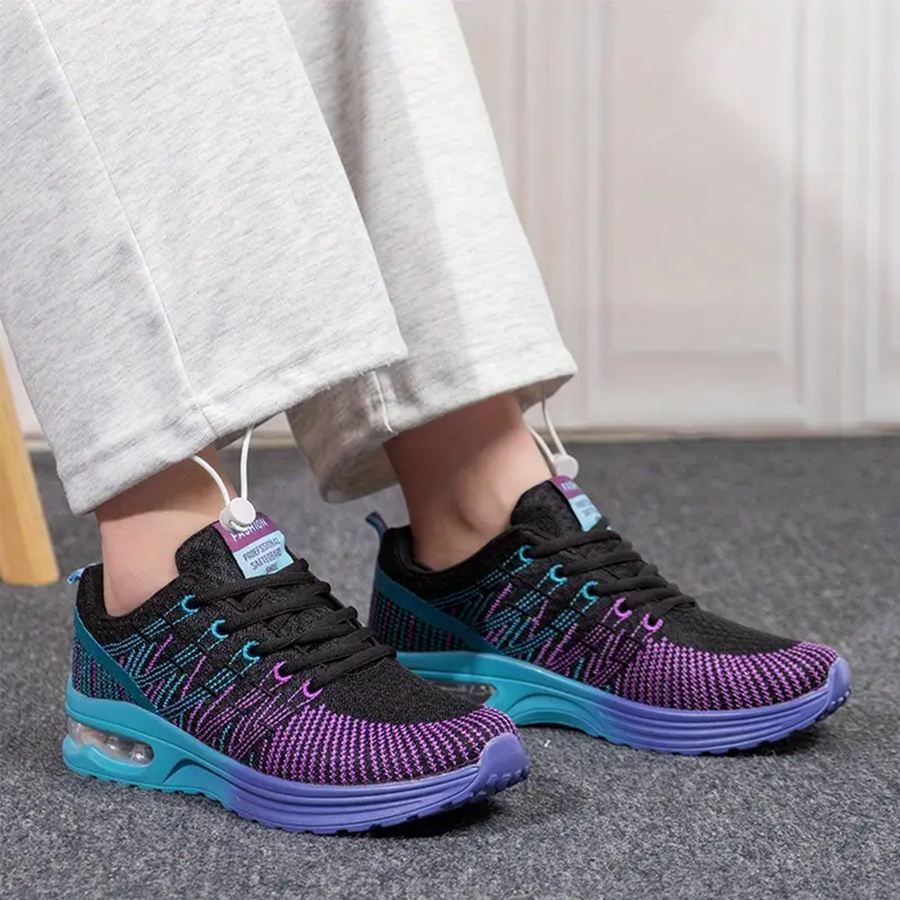 Kaia – Orthopedic Shoes in Black & Purple
