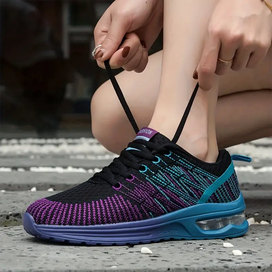 Kaia – Orthopedic Shoes in Black & Purple