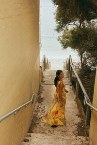 Alora Sheer Maxi Dress Anais