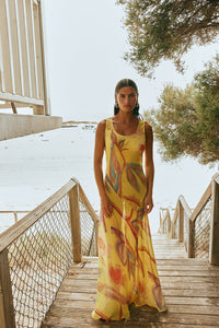 Alora Sheer Maxi Dress Anais