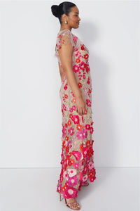 Embroidered Applique Gown