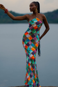 Mami Beaded Halter Neck Maxi