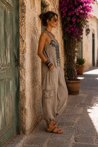Florence - Embroidered Bohemian Jumpsuit