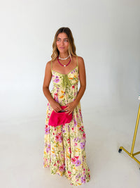 Maggie Floral Maxi Dress - Butter Multi