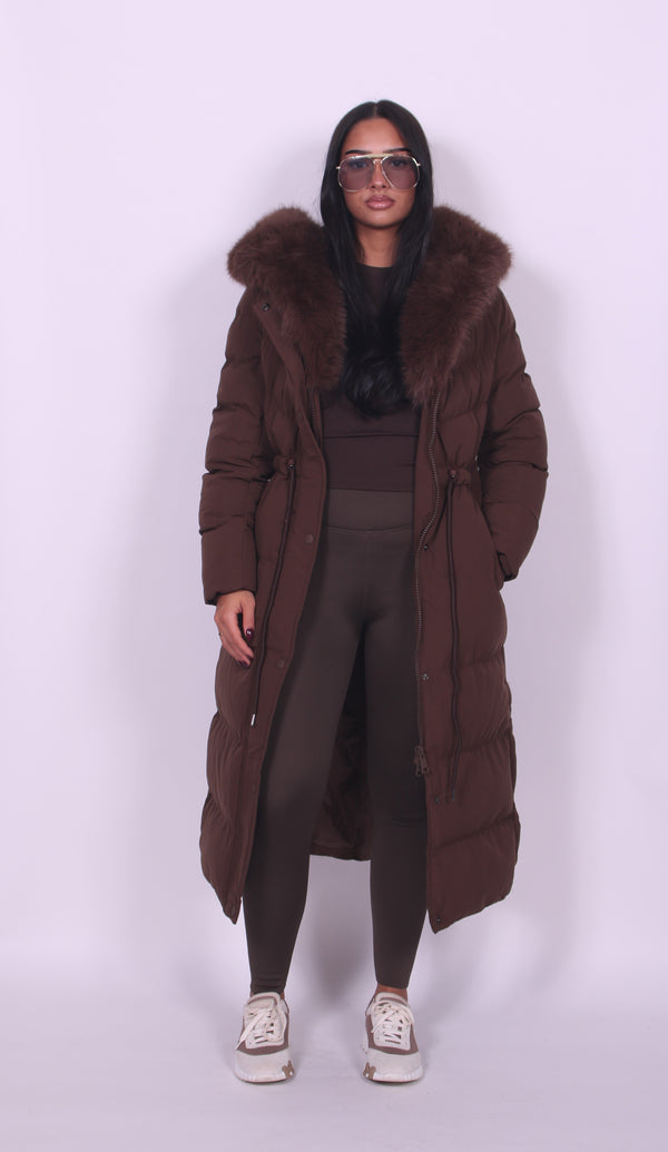 Elena – Fur Hooded Puffer Coat