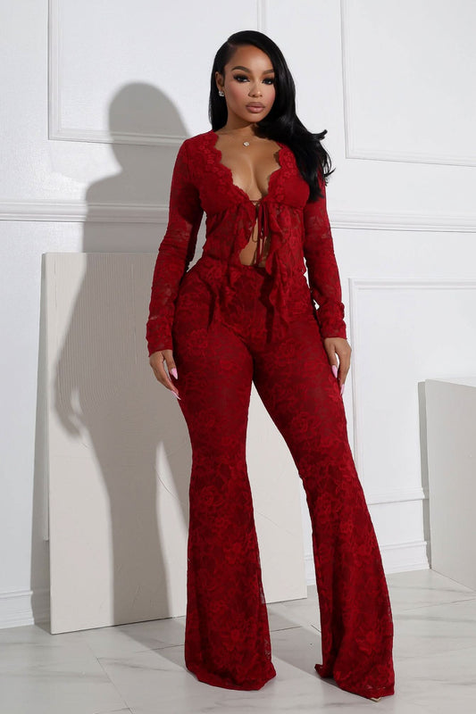 Lydia Lace Pants Set
