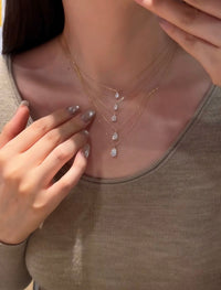 2ct Drop-Shaped Diamond Necklace