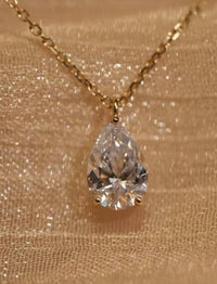 2ct Drop-Shaped Diamond Necklace
