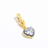 2.4ct Drop-Shaped Diamond Black Gold Necklace