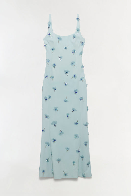 Briella Embellished Crepe Gown