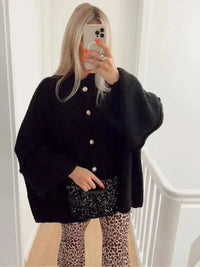 LESLI | OVERSIZED CARDIGAN black