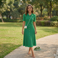 Hettie - Vintage Knit Maxi Shirt Dress