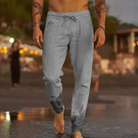 Winston - Relaxed Linen Beach Trousers