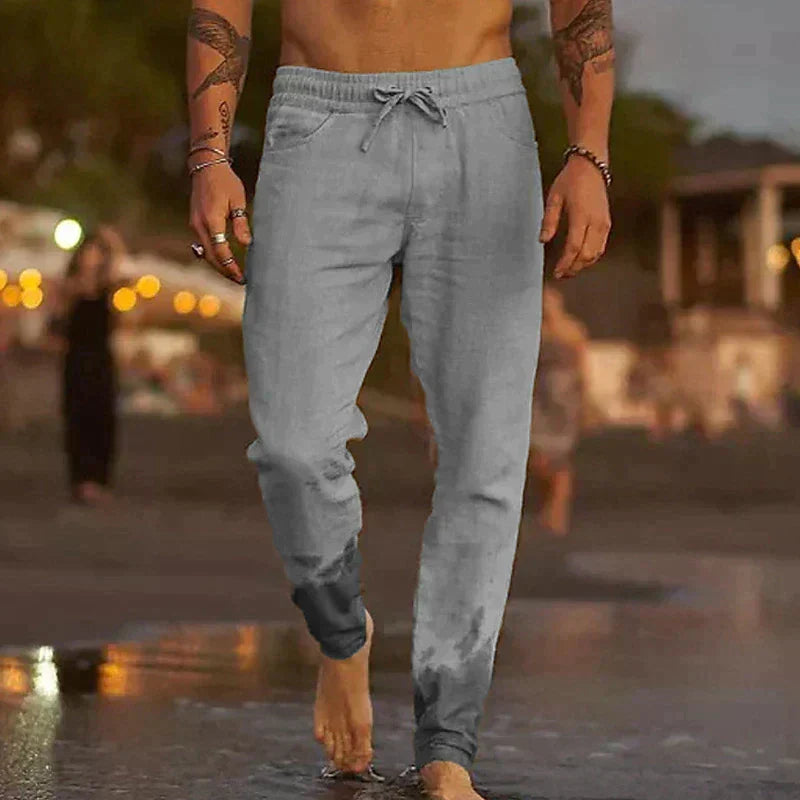 Winston - Relaxed Linen Beach Trousers