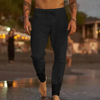 Winston - Relaxed Linen Beach Trousers