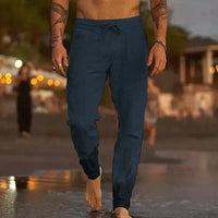 Winston - Relaxed Linen Beach Trousers