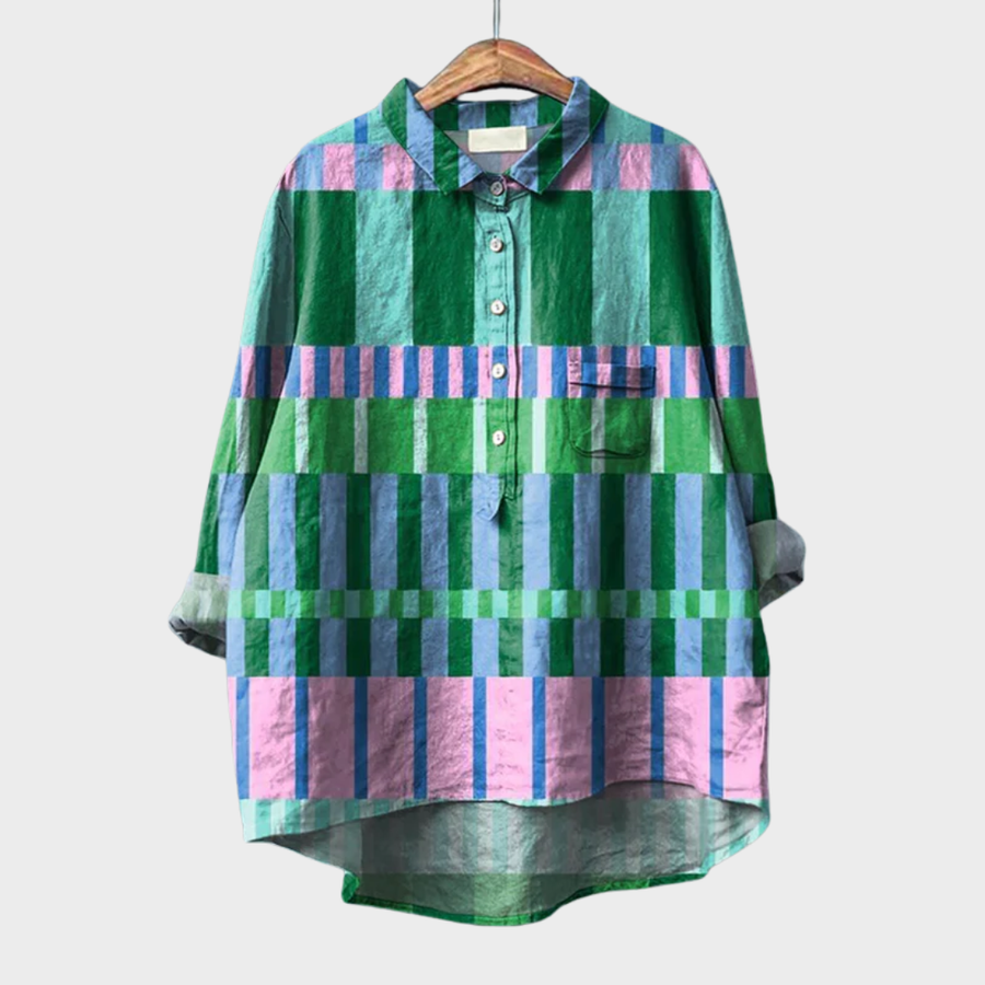 Lilwen - Elegant Linen Summer Blouse