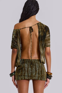 NOIR DESIRE BACKLESS MINI DRESS