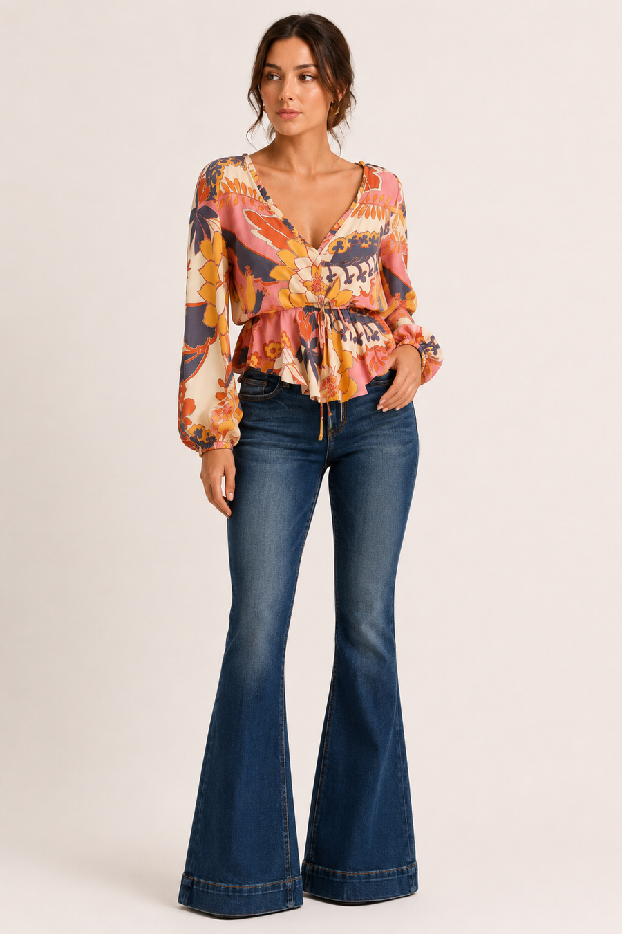 Elke Stretch Flare Jeans