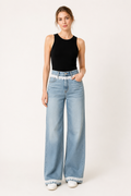 Irma Wide-Leg Lace Jeans