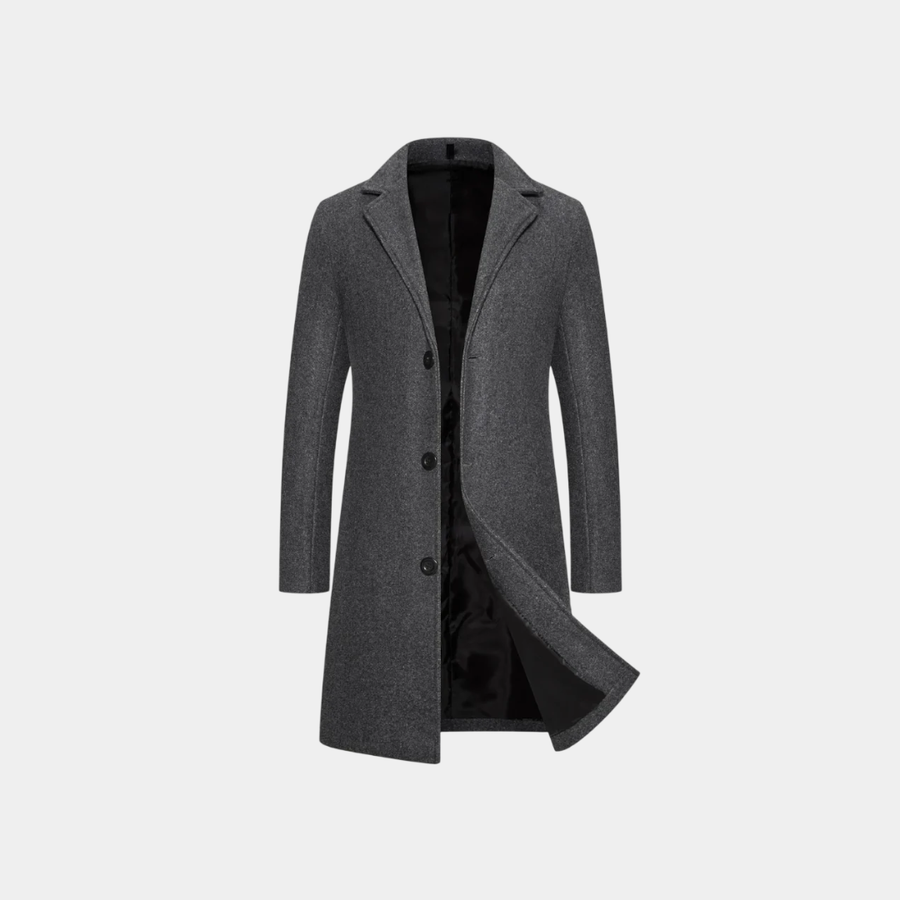 Rhys – Long Wool Coat