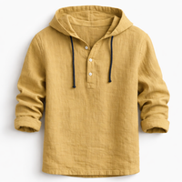 Hamish - Dante Linen Hooded Shirt