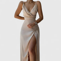 Thaliora | Elegant Dress Beige
