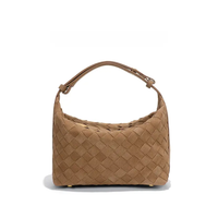 Fiorella - Matte Woven Structured Handbag