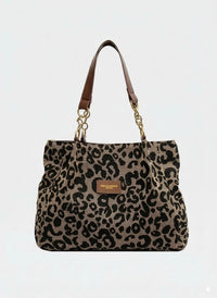 Sybil – Elegant Leopard Print Tote Bag