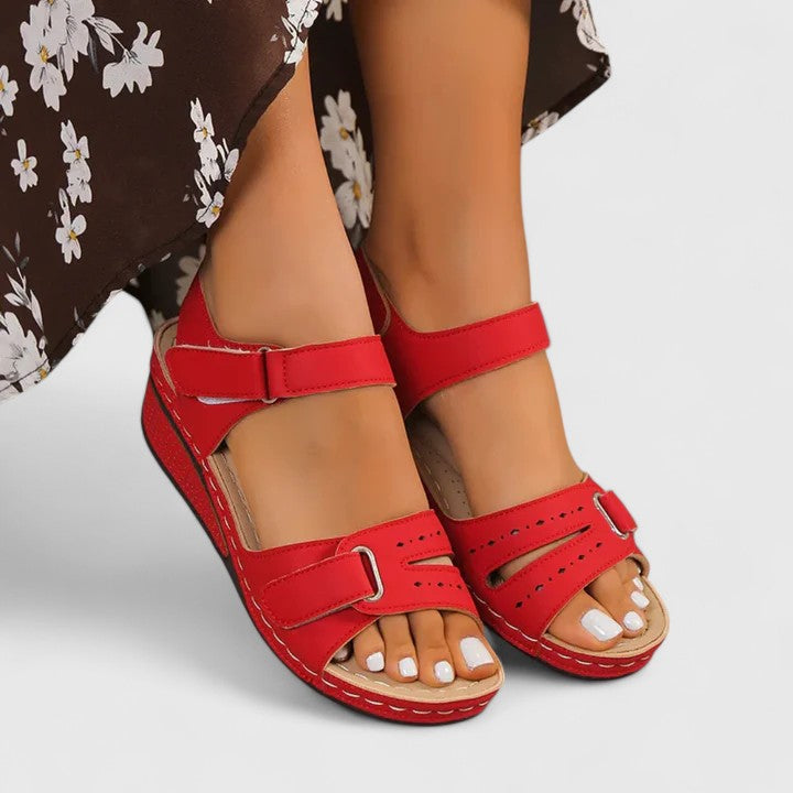 Guinevere | Orthopedic Sandals Red
