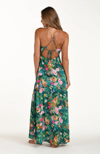 L'agence Charonda Butterfly Maxi Dress